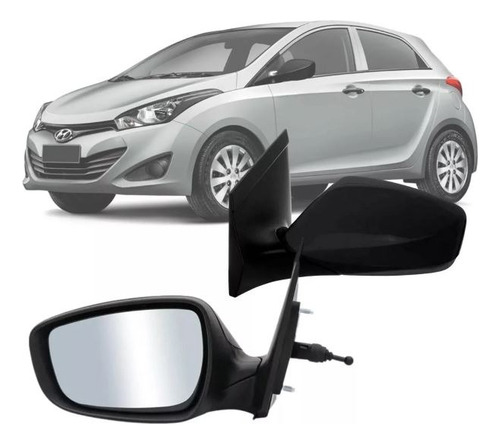 Par Retrovisor Hb20s 2012 2013 2014 2015 Ctrl Manual S/ Seta