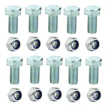 Comprar Kit 50 Parafusos Com Porca Trava Nylon 1u002F4 X 1 Unc Zincada