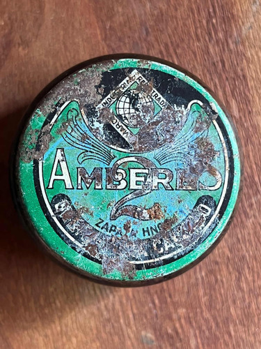 Antiguo Frasco Amberes Crema De Zapatos (Usado)