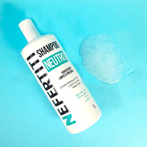 Nefertiti Shampoo Neutro Hidratación Y Limpieza Profunda 1l