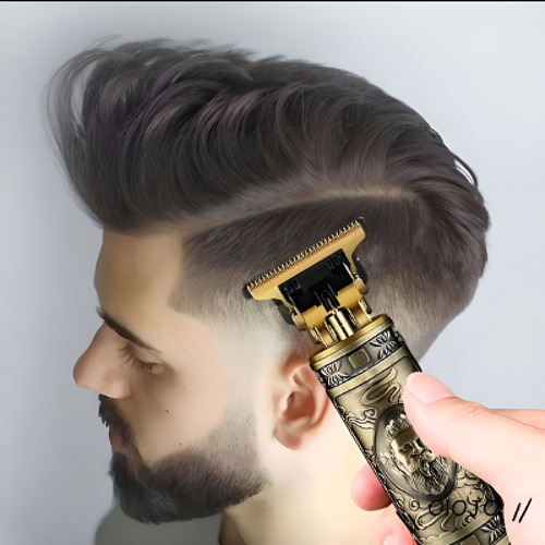 Maquina De Cabelo Barba Profissional Sem Fio Recarregável Bronze