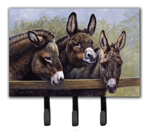 Caroline's Treasures Bdbath68 Donkeys By Daphne Baxter -
