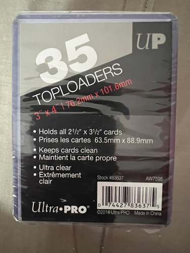 Protectores Toploaders Ultra Pro Para Cartas Rpg-pack Por 35