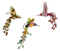 Comprar Llaveros Artesanales Colibrí Tejido A Mano - 3 Piezas