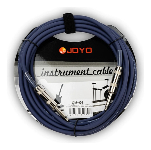 Joyo Cm-04 Cable Para Guitarra Bajo 4.5 Metros 15 Pies I - I Color Púrpura