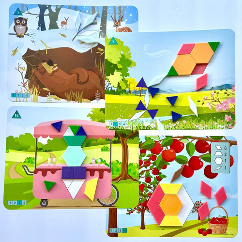 Set De Rompecabezas Con Bloques De Patrones Hand2mind Season