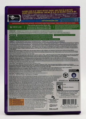 Just Dance 2015 Xbox 360 * R G Gallery (Usado)