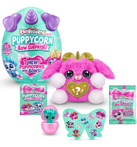 Peluches Zuru Rainbocorns Puppycorn Sorprendentes 3 Años