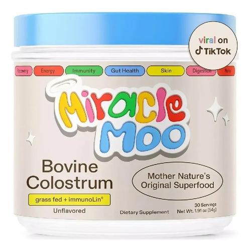 Mira-cle M-oo Colos-trum Calo-stro Sa-lud Intest-inal 30 Ser
