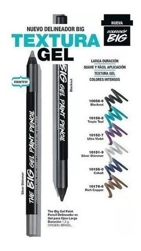 Delineador En Gel Para Ojos Mark Avon Larga Duración Color Rich Cooper /marron Efecto Brillante