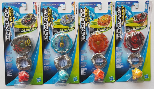 Beyblade Burst Turbo Slingshock Wave 2 Set De 4 Nuevos !!!