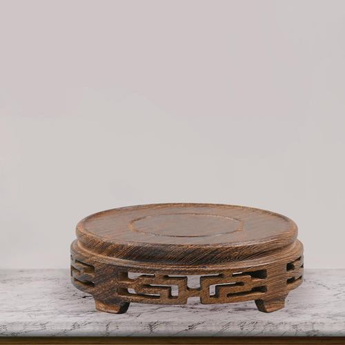 Ornament Display Stand Round Retro Design Fine S
