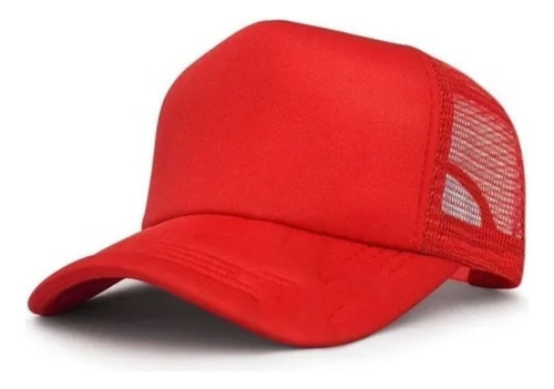 Gorra Trucker Lisas Para Sublimar Rosa Plena Unica