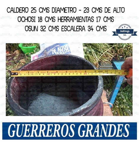 Jmk | Guerreros Grande Incluye Osun, Caldero Y Herramientas