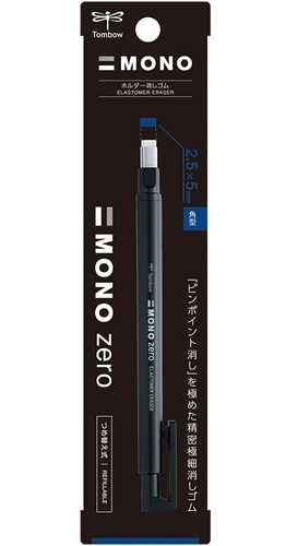 Borrador Tombow Mono Zero Rectangular 2.5x5mm Retractil 