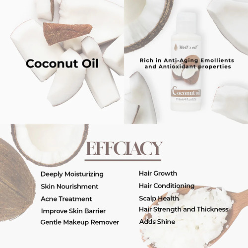 Well's Oil Aceite 100% Natural Coco Para El Cabello 118ml