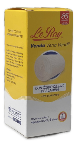 Venda Vena Vend / Con Calamina 10.2 Cm X 9.1 M Blanco