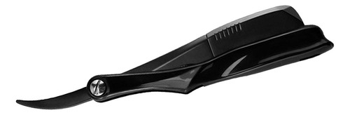 Para Maquinilla Afeitar Recta Barbero Profesional Negro