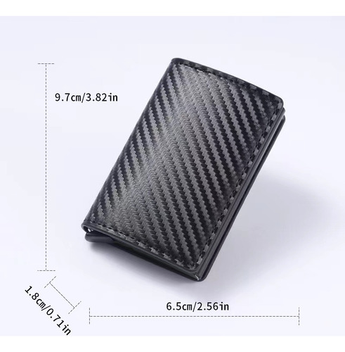 Tarjetero Minimalista Para Hombre Con Protección Rfidab