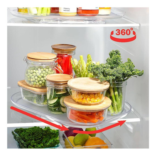 Organizador De Tocadiscos De Susan Lazy Susan Para Refrigera