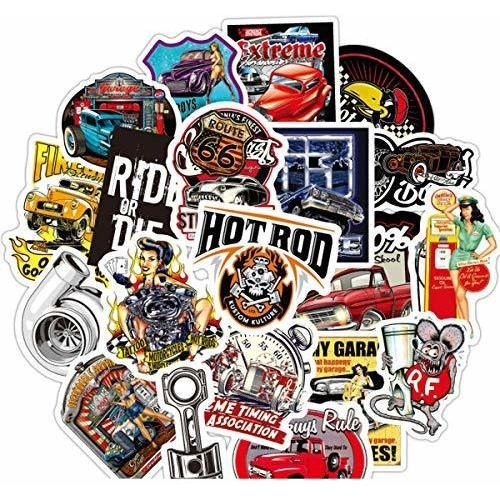 Stickers Coche Clásico Hot Rod 50 Uds.