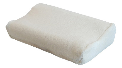 Almohada Muebles GM Memory Foam Con Funda Ergonómica Mini de cervical 29 cm x 6 cm beige
