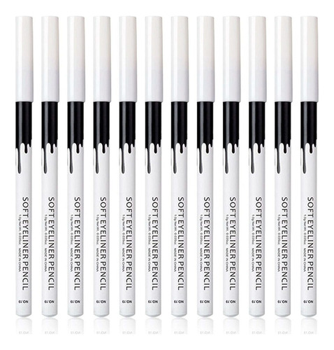 12 Lápices De Ojos Blancos, Lápiz De Cejas, Lápiz De Sombra