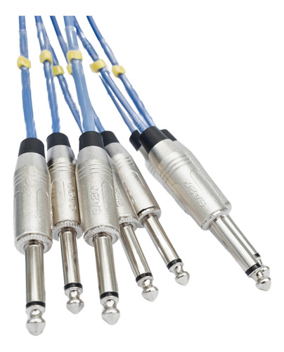 Fio Xlr / P10 Do 8 Xlr (fêmea ) Fêmeas Em 8 P10 Mono Machos Santo Angelo 8 Vias Preto Do 2m