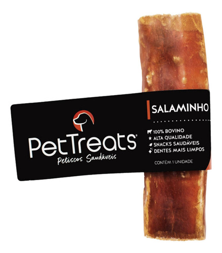 Petisco Cães Salaminho Bovino Natural Desidratado Pettreats