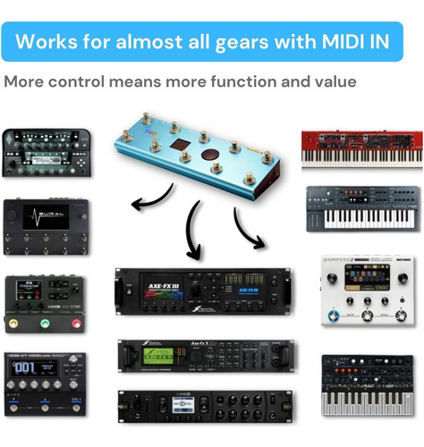 Audio De Pintura Midi Captain Foot Controller Multiefectos