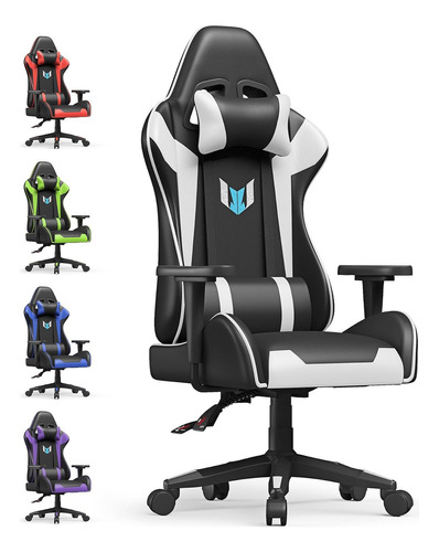 Silla Gamer Con Soporte Lumbar Y Reposacabezas B Bigzzia