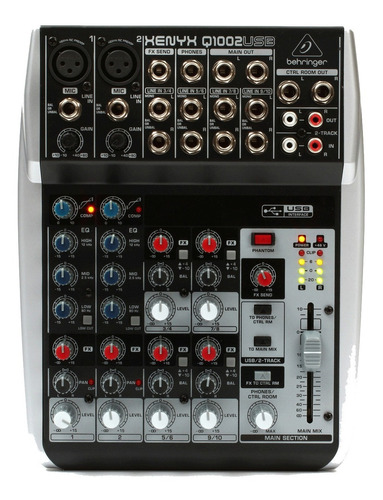 Mezcladora Behringer Xenyx Q1002usb 10 Entradas Cuotas 