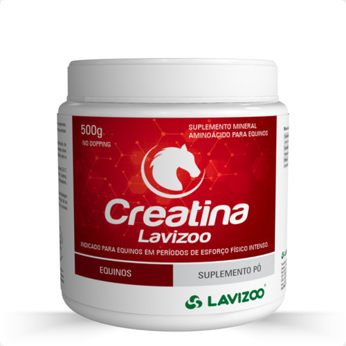 Creatina Lavizoo Suplemento Em Pó Para Equinos - 500 G