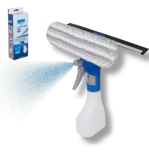 Rodo Limpa Vidros Mop Spray 3 Em 1 C/ Reservatório 250ml