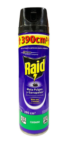 Raid Spray Mata Pulgas Y Garrapatas 390 Ml