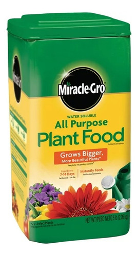 Miracle-gro Alimento Vegetal De Uso Múltiple Soluble 2.26 Kg