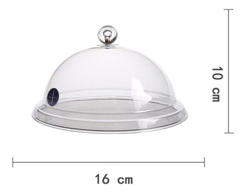 Cúpula De Plástico Platos Vasos De Humo A-16cm 16-31,5 Cm