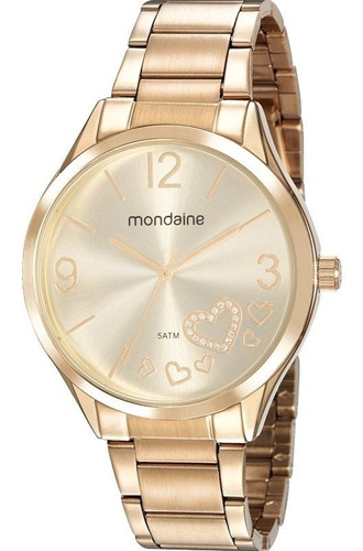 Relogio Mondaine Feminino 53821lpmvde1 Dourado Folheado