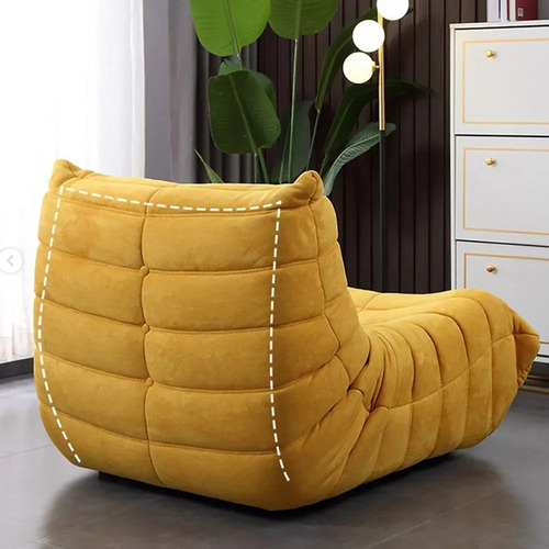 Sofa Individual Sillon Moderno Memory Foam Comodo Puff
