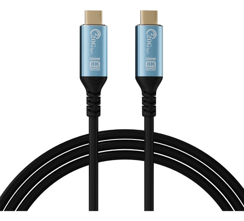 Cable Tipo C A Tipo C 8k/4k 60hz 20g Usb 3.2 | 100 W | 50 Cm