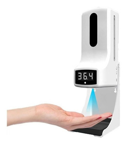 Imagen 2 de 6 de Dispensador De Alcohol Gel Automático Y Termómetro