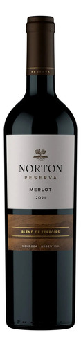 Vino Merlot Blend De Terroirs Norton Reserva Mendoza 750ml