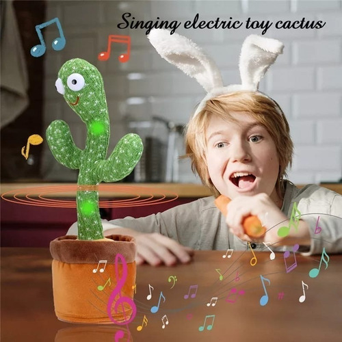 Cactus Bailarin Imita Voz, Musical, Bailarin Juguete Felpa