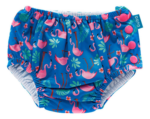 Biquini Com Fralda Reutilizavel De Piscina Flamingo Buba
