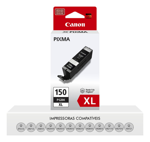 Cartucho Original Pg 150 Xl Canon Preto Ip7210 Ip8710 Ix6810