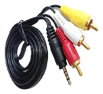 Comprar Kit 10 Cabo P2 - 3rca Tv Dvd Audio Video Cor Preto