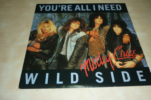 Motley Crue Youre All I Need Vinilo Simple Ingles 10 Puntos