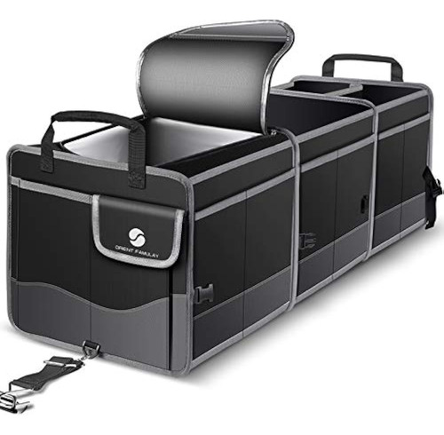 Trunk Organizer With Cooler, Collapsible Trunk Storage