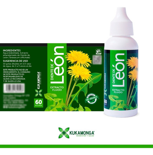 Extracto Diente De Leon 2 Piezas - 60 Ml