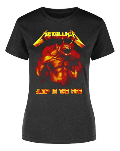 Playera Metallica Jump Para Mujer